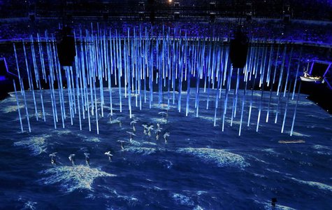 Performers take part in the show during the closing ceremony for the 2014 Sochi Winter Olympics, February 23, 2014. REUTERS/Pawel Kopczynski Performers take part in the show during the closing ceremony for the 2014 Sochi Winter Olympics, February 23, 2014. REUTERS/Pawel Kopczynski