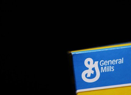 The General Mills logo is seen on a box of Cheerios cereal in Evanston, Illinois, June 26, 2012. REUTERS/Jim Young The General Mills logo is seen on a box of Cheerios cereal in Evanston, Illinois, June 26, 2012. REUTERS/Jim Young