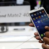 The Huawei Ascend Mate2 4G mobile telephone with an Android operating system is shown at the annual Consumer Electronics Show (CES) in Las V The Huawei Ascend Mate2 4G mobile telephone with an Android operating system is shown at the annual Consumer Electronics Show (CES) in Las V
