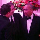 Massachusetts Governor Deval Patrick (D-MA) (R) greets fellow guests before the 2014 Governors' Dinner in the State Dining Room of the White Massachusetts Governor Deval Patrick (D-MA) (R) greets fellow guests before the 2014 Governors' Dinner in the State Dining Room of the White