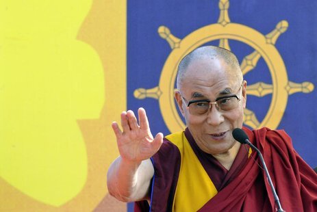 Exiled Tibetan spiritual leader, the Dalai Lama, addresses a gathering with the theme "A Human Approach to Peace and the Individual" at a st Exiled Tibetan spiritual leader, the Dalai Lama, addresses a gathering with the theme "A Human Approach to Peace and the Individual" at a st