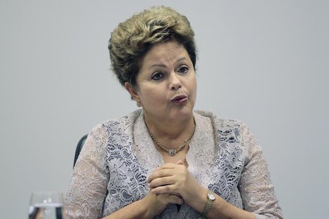 Brazil's President Dilma Rousseff speaks during the first meeting of the newly-formed CIASN, an interministerial committee for simplifying t Brazil's President Dilma Rousseff speaks during the first meeting of the newly-formed CIASN, an interministerial committee for simplifying t