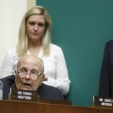 U.S. Representative John Dingell (D-MI) (seated, L) speaks during a hearing about the security of the HealthCare.gov website before the Hous U.S. Representative John Dingell (D-MI) (seated, L) speaks during a hearing about the security of the HealthCare.gov website before the Hous