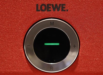 The control button of a LOEWE television set is pictured at the IFA consumer electronics fair in Berlin September 5, 2013. REUTERS/Tobias Sc The control button of a LOEWE television set is pictured at the IFA consumer electronics fair in Berlin September 5, 2013. REUTERS/Tobias Sc