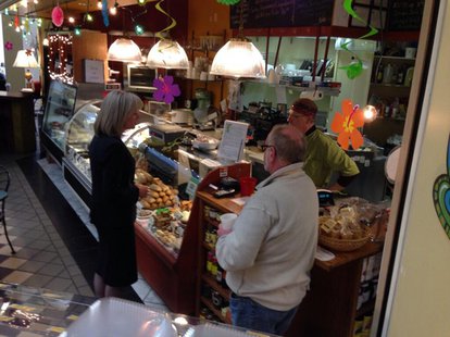 Democratic gubernatorial candidate Mary Burke talks with small business owners in Appleton, Monday, Feb. 24, 2014. (Photo from: FOX 11). Democratic gubernatorial candidate Mary Burke talks with small business owners in Appleton, Monday, Feb. 24, 2014. (Photo from: FOX 11).