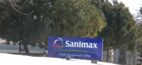 Sanimax plant on Green Bay's west side. (Photo from: YouTube). Sanimax plant on Green Bay's west side. (Photo from: YouTube).