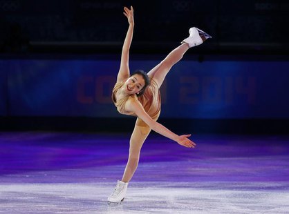 Japan's Mao Asada performs during the Figure Skating Gala Exhibition at the Sochi 2014 Winter Olympics, February 22, 2014. REUTERS/Lucy Nich Japan's Mao Asada performs during the Figure Skating Gala Exhibition at the Sochi 2014 Winter Olympics, February 22, 2014. REUTERS/Lucy Nich