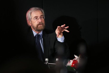 European Central Bank Executive Board member Peter Praet speaks during a meeting organised by The Economist in Cascais February 18, 2014. RE European Central Bank Executive Board member Peter Praet speaks during a meeting organised by The Economist in Cascais February 18, 2014. RE