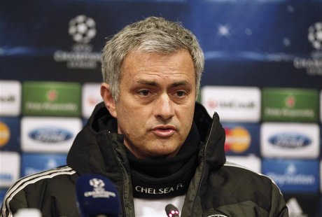 Chelsea's manager Jose Mourinho attends a news conference a day before their Champions League soccer match against Galatasaray in Istanbul F Chelsea's manager Jose Mourinho attends a news conference a day before their Champions League soccer match against Galatasaray in Istanbul F