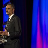 United States Attorney General Eric Holder speaks during the Human Rights Campaign's 13th annual Greater New York Gala in the Manhattan boro United States Attorney General Eric Holder speaks during the Human Rights Campaign's 13th annual Greater New York Gala in the Manhattan boro