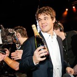Norwegian chess world champion Magnus Carlsen reacts while attending the Norwegian Sports Gala in Oslo January 4, 2014. REUTERS/Audun Braast Norwegian chess world champion Magnus Carlsen reacts while attending the Norwegian Sports Gala in Oslo January 4, 2014. REUTERS/Audun Braast