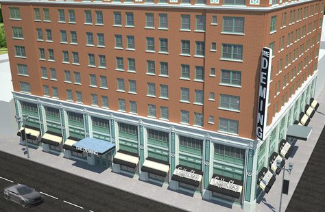 Deming Hotel Renovation artist rendering provided by Core Redevelopment Deming Hotel Renovation artist rendering provided by Core Redevelopment