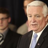 Pennsylvania Governor Tom Corbett speaks at a news conference on the Penn State campus in State College, Pennsylvania January 2, 2013. REUTE Pennsylvania Governor Tom Corbett speaks at a news conference on the Penn State campus in State College, Pennsylvania January 2, 2013. REUTE