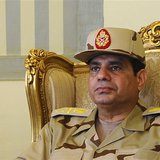 Egypt's Defense Minister Abdel Fattah al-Sisi is seen during a news conference in Cairo, in this May 22, 2013 file picture. REUTERS/Stringer Egypt's Defense Minister Abdel Fattah al-Sisi is seen during a news conference in Cairo, in this May 22, 2013 file picture. REUTERS/Stringer