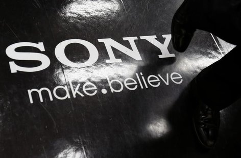 A logo of Sony Corp is seen on the floor of an electronics retail store in Tokyo February 5, 2014. REUTERS/Yuya Shino A logo of Sony Corp is seen on the floor of an electronics retail store in Tokyo February 5, 2014. REUTERS/Yuya Shino