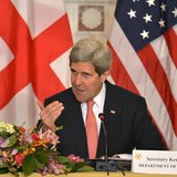 U.S. Secretary of State John Kerry speaks before opening the U.S.-Georgia Strategic Partnership Commission Plenary Session with Georgia's Pr U.S. Secretary of State John Kerry speaks before opening the U.S.-Georgia Strategic Partnership Commission Plenary Session with Georgia's Pr