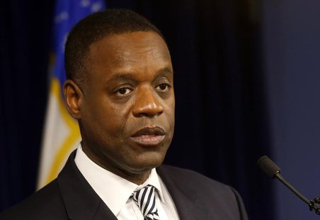 Detroit Emergency Manager Kevyn Orr addresses the media following a ruling by U.S. District Judge Steven Rhodes that Detroit is eligible for Detroit Emergency Manager Kevyn Orr addresses the media following a ruling by U.S. District Judge Steven Rhodes that Detroit is eligible for