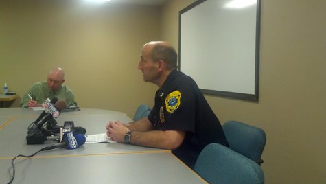 Green Bay Police Capt. Todd Thomas provides more details on the investigation of two deaths on the city's east side on Tuesday Feb. 25, 2014. (Photo from: WTAQ Reporter Jeff Flynt). Green Bay Police Capt. Todd Thomas provides more details on the investigation of two deaths on the city's east side on Tuesday Feb. 25, 2014. (Photo from: WTAQ Reporter Jeff Flynt).