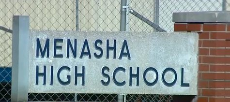 Menasha High School sign (Photo from: YouTube). Menasha High School sign (Photo from: YouTube).