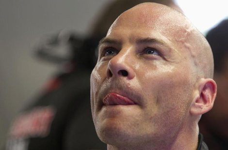 Driver Jacques Villeneuve during practice for the NAPA Auto Parts 200 Nationwide Series NASCAR race in Montreal, August 17, 2012. REUTERS/Ol Driver Jacques Villeneuve during practice for the NAPA Auto Parts 200 Nationwide Series NASCAR race in Montreal, August 17, 2012. REUTERS/Ol