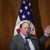 Detroit Mayor Mike Duggan gives the first State of the City address since the city declared bankruptcy, in Detroit February 26, 2014. REUTER Detroit Mayor Mike Duggan gives the first State of the City address since the city declared bankruptcy, in Detroit February 26, 2014. REUTER