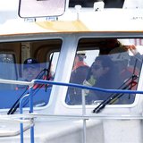 Captain Francesco Schettino (R) takes a boat ride to get to the Costa Concordia cruise liner at the Giglio harbour February 27, 2014. REUTER Captain Francesco Schettino (R) takes a boat ride to get to the Costa Concordia cruise liner at the Giglio harbour February 27, 2014. REUTER