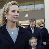 Kerry Kennedy, (2nd L) daughter of assassinated Senator Robert F. Kennedy and ex-wife of New York Governor Andrew Cuomo, exits the Westchest Kerry Kennedy, (2nd L) daughter of assassinated Senator Robert F. Kennedy and ex-wife of New York Governor Andrew Cuomo, exits the Westchest