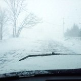 Whiteout conditions on Block Road, south of Coldwater, February 27, 2014 Whiteout conditions on Block Road, south of Coldwater, February 27, 2014