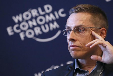 Finland's Minister of European Affairs and Foreign Trade Alexander Stubb attends the annual meeting of the World Economic Forum (WEF) in Dav Finland's Minister of European Affairs and Foreign Trade Alexander Stubb attends the annual meeting of the World Economic Forum (WEF) in Dav