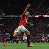 Manchester United's Robin Van Persie celebrates scoring against Stoke City during their English Premier League soccer match at Old Trafford Manchester United's Robin Van Persie celebrates scoring against Stoke City during their English Premier League soccer match at Old Trafford