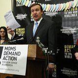 U.S. Senator Chris Murphy (D-CT) (C) speaks at a news conference held by the groups Mayors Against Illegal Guns and Moms Demand Action for G U.S. Senator Chris Murphy (D-CT) (C) speaks at a news conference held by the groups Mayors Against Illegal Guns and Moms Demand Action for G