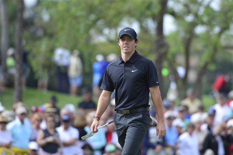 Feb 28, 2014; Palm Beach Gardens, FL, USA; Rory McIlroy approaches the 8th green during the second round of The Honda Classic at PGA Nationa Feb 28, 2014; Palm Beach Gardens, FL, USA; Rory McIlroy approaches the 8th green during the second round of The Honda Classic at PGA Nationa