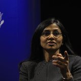Nisha Desai Biswal, U.S. assistant secretary for South and Central Asian Affairs, gestures during a news conference in Colombo February 1, 2 Nisha Desai Biswal, U.S. assistant secretary for South and Central Asian Affairs, gestures during a news conference in Colombo February 1, 2