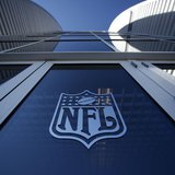 The NFL logo appears on an entrance door to the football stadium at Super Bowl XLII in Glendale, Arizona February 2, 2008. REUTERS/Mike Blak The NFL logo appears on an entrance door to the football stadium at Super Bowl XLII in Glendale, Arizona February 2, 2008. REUTERS/Mike Blak