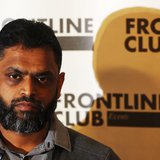 Former Guantanamo detainee Moazzam Begg attends a news conference at the Frontline Club in London January 10, 2012. Former detainees spoke a Former Guantanamo detainee Moazzam Begg attends a news conference at the Frontline Club in London January 10, 2012. Former detainees spoke a