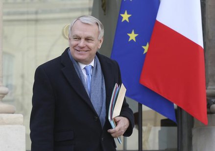 French Prime Minister Jean-Marc Ayrault leaves the weekly cabinet meeting at the Elysee Palace in Paris February 26, 2014. REUTERS/Jacky Nae French Prime Minister Jean-Marc Ayrault leaves the weekly cabinet meeting at the Elysee Palace in Paris February 26, 2014. REUTERS/Jacky Nae