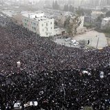 Ultra-Orthodox Jewish men take part in a mass prayer in Jerusalem March 2, 2014. REUTERS/Darren Whiteside Ultra-Orthodox Jewish men take part in a mass prayer in Jerusalem March 2, 2014. REUTERS/Darren Whiteside