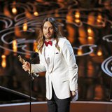 Jared Leto, best supporting actor winner for his role in "Dallas Buyers Club", speaks on stage at the 86th Academy Awards in Hollywood, Cali Jared Leto, best supporting actor winner for his role in "Dallas Buyers Club", speaks on stage at the 86th Academy Awards in Hollywood, Cali