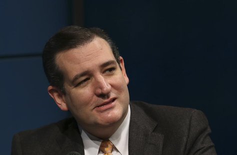U.S. Senator Ted Cruz (R-TX) speaks during the fifth annual Washington Ideas Forum at the Newseum in Washington November 14, 2013. REUTERS/G U.S. Senator Ted Cruz (R-TX) speaks during the fifth annual Washington Ideas Forum at the Newseum in Washington November 14, 2013. REUTERS/G