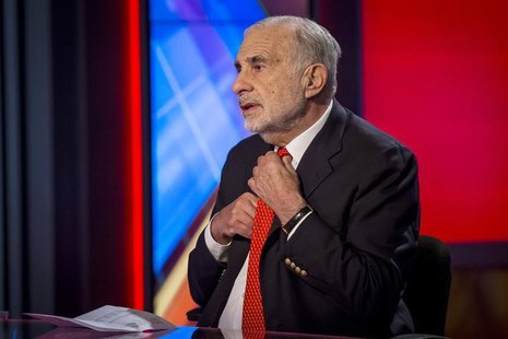 Billionaire activist-investor Carl Icahn gives an interview on FOX Business Network's Neil Cavuto show in New York February 11, 2014. REUTER Billionaire activist-investor Carl Icahn gives an interview on FOX Business Network's Neil Cavuto show in New York February 11, 2014. REUTER