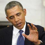 U.S. President Barack Obama comments to reporters on the situation in Ukraine before meeting with Israel's Prime Minister Benjamin Netanyahu U.S. President Barack Obama comments to reporters on the situation in Ukraine before meeting with Israel's Prime Minister Benjamin Netanyahu