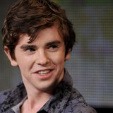 British cast member Freddie Highmore takes part in a panel discussion of A&E's "Bates Motel" during the 2013 Winter Press Tour for the Telev British cast member Freddie Highmore takes part in a panel discussion of A&E's "Bates Motel" during the 2013 Winter Press Tour for the Telev