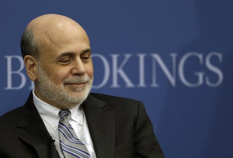 Outgoing U.S. Federal Reserve Board Chairman Ben Bernanke participates in a discussion at the Brookings Institution in Washington January 16 Outgoing U.S. Federal Reserve Board Chairman Ben Bernanke participates in a discussion at the Brookings Institution in Washington January 16