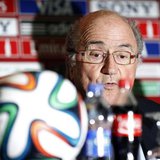 FIFA President Sepp Blatter speaks during a news conference at the Club World Cup soccer tournament in Marrakech December 19, 2013. REUTERS/ FIFA President Sepp Blatter speaks during a news conference at the Club World Cup soccer tournament in Marrakech December 19, 2013. REUTERS/