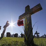 Graves are seen at the Silberloch World War One Military cemetery at the Vieil Armand "Hartmannswillerkopf" in the Alsace region in this Nov Graves are seen at the Silberloch World War One Military cemetery at the Vieil Armand "Hartmannswillerkopf" in the Alsace region in this Nov
