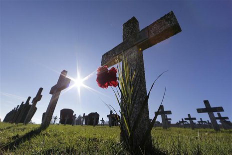 Graves are seen at the Silberloch World War One Military cemetery at the Vieil Armand "Hartmannswillerkopf" in the Alsace region in this Nov Graves are seen at the Silberloch World War One Military cemetery at the Vieil Armand "Hartmannswillerkopf" in the Alsace region in this Nov