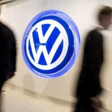 A Volkswagen logo sign is seen inside the lobby of the U.S. headquarters building of Volkswagen Group of America in Herndon, Virginia, Septe A Volkswagen logo sign is seen inside the lobby of the U.S. headquarters building of Volkswagen Group of America in Herndon, Virginia, Septe
