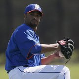 New York Mets pitcher Johan Santana throws during a MLB National League baseball spring training workout in Port St Lucie, Florida February New York Mets pitcher Johan Santana throws during a MLB National League baseball spring training workout in Port St Lucie, Florida February