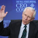 Former Bank of Israel Governor Stanley Fischer answers a question during the Wall Street Journal's CEO Council annual meeting in Washington, Former Bank of Israel Governor Stanley Fischer answers a question during the Wall Street Journal's CEO Council annual meeting in Washington,