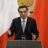 Chinese Premier Li Keqiang gives an address during a news conference with French Prime Minister Jean-Marc Ayrault (not pictured) in the Grea Chinese Premier Li Keqiang gives an address during a news conference with French Prime Minister Jean-Marc Ayrault (not pictured) in the Grea